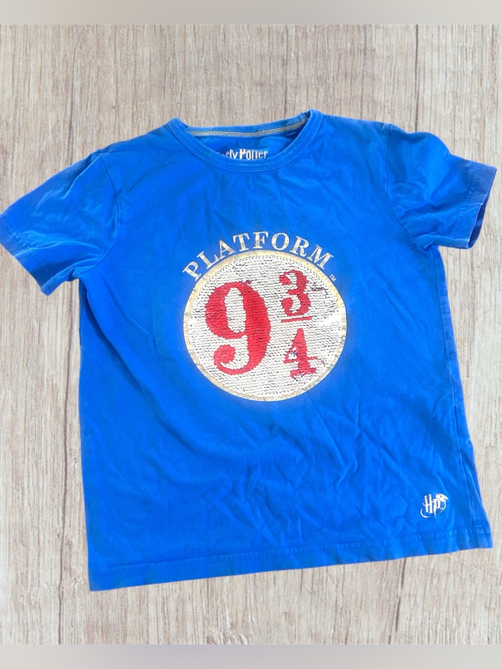 Mini Boden Harry Potter Tee with Sequined 9 3/4